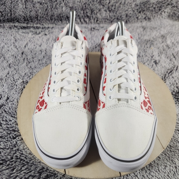 Vans Old Skool Valentines Hearts Sneakers Women's 9.5 Men's 8 - Picture 3 of 9